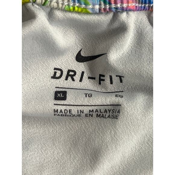 Nike sz XL green gray parrot tropocal festive running shorts farm rio vibe - Picture 4 of 4